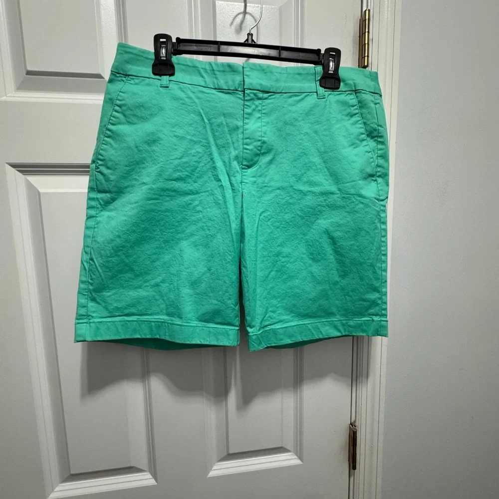 J. Crew size 12 green shorts